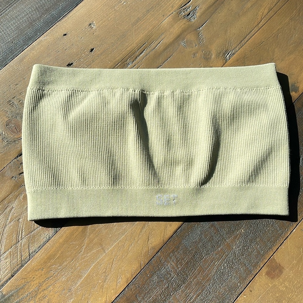 SET ACTIVE By Madelyn Cline Tube Top In Green